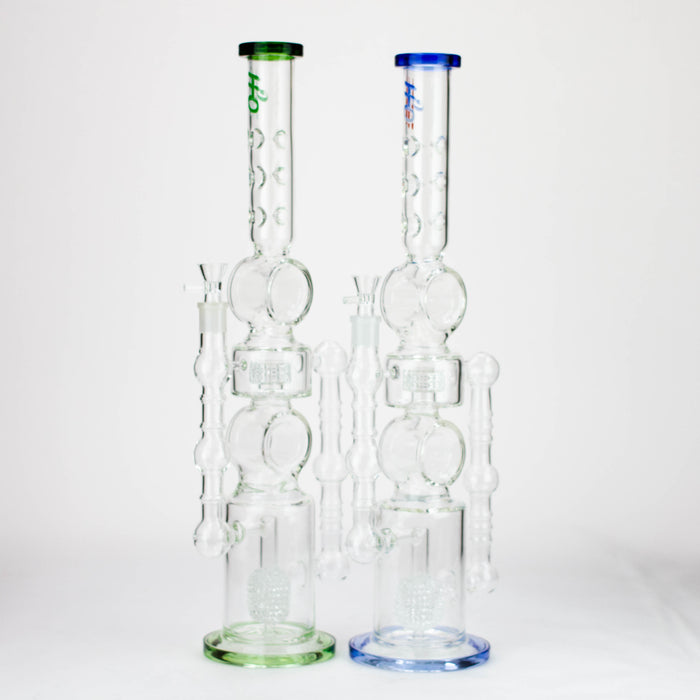 H2O | 22" Glass water bong [H2O-5021]