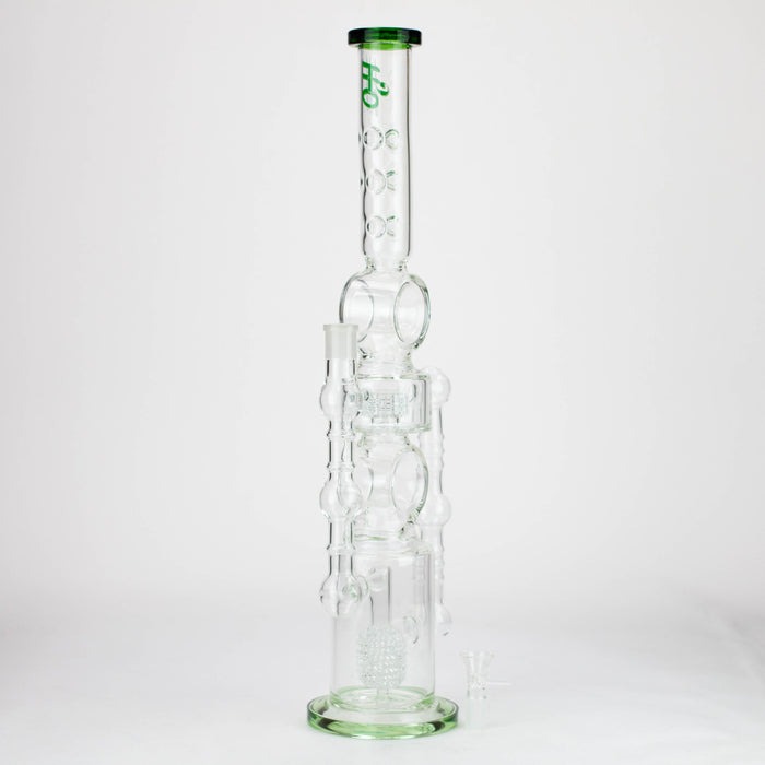 H2O | 22" Glass water bong [H2O-5021]