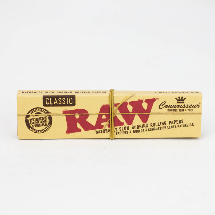 RAW Classic Connoisseur King Rolling Paper w/Tips