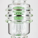 H2O | 21" Dual percolator glass water bong [H2O-5019] Bongs Canadian Distributor