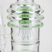 H2O | 21" Dual percolator glass water bong [H2O-5019] Bongs Canadian Distributor