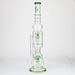 H2O | 21" Percolator glass water bong [H2O-5018] Glass Bong Canadian Distributor Green
