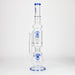 H2O | 21" Percolator glass water bong [H2O-5018] Glass Bong Canadian Distributor Blue