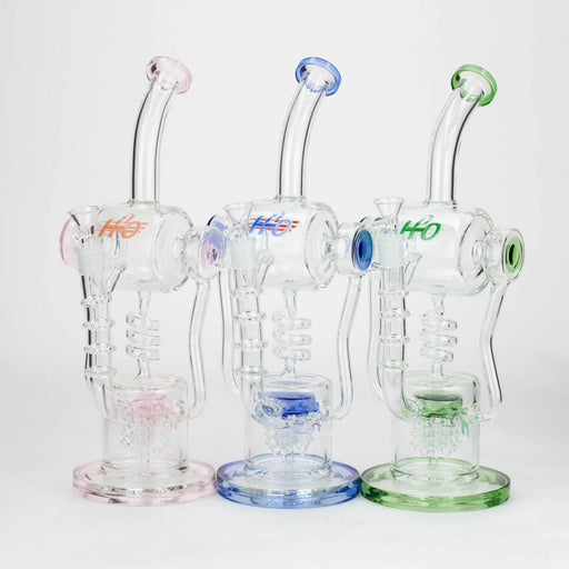 [4 Pack Bundle] H2O | 14" glass water bong [H2O-5022] Glass Bong ONE