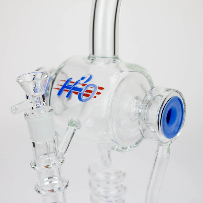 [4 Pack Bundle] H2O | 14" glass water bong [H2O-5022] Glass Bong ONE
