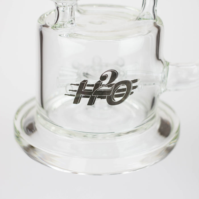 H2O | 12" Coil Glass water recycle bong [H2O-5027] Glass Bong Canadian Distributor