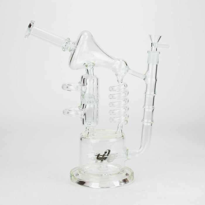 H2O | 12" Coil Glass water recycle bong [H2O-5027]