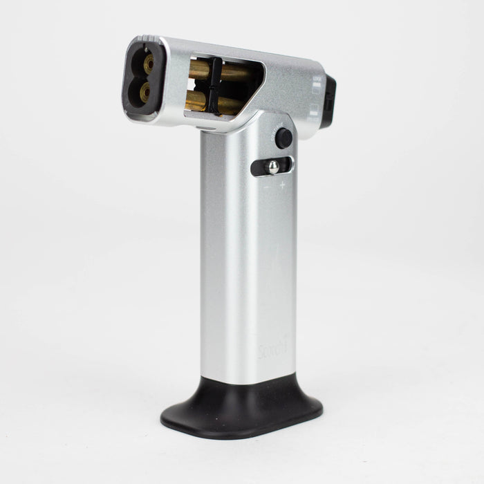 Scorch Torch | Adjustable Dual Jet Torch Lighter [51559] Torch Canadian Distributor Silver