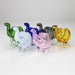 5" Standing elephant color glass hand pipe Glass Hand Pipe ONE
