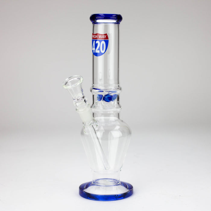 10" glass beaker water pipe [M1062] - Blue Glass Bong ONE