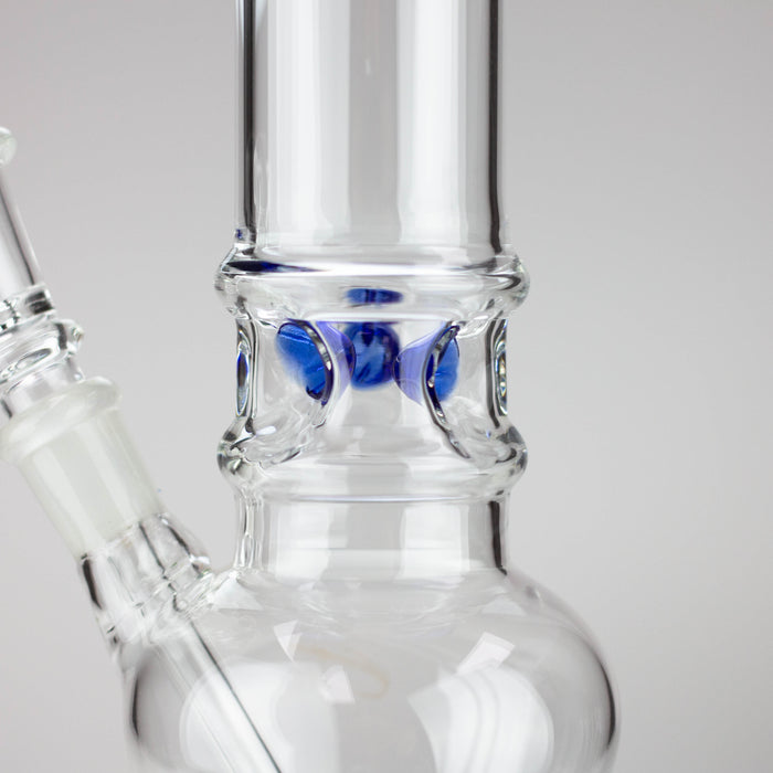 10" glass beaker water pipe [M1062] - Blue
