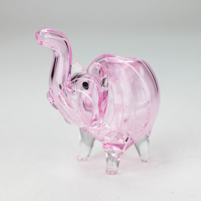 5" Standing elephant color glass hand pipe Glass Hand Pipe ONE
