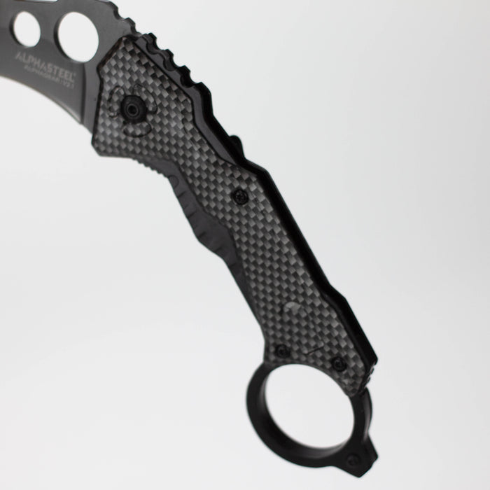 ALPHASTEEL | 7" Folding pocket knife [DA46] Folding Knife JJ Distribution