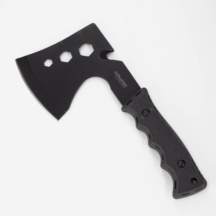 ALPHASTEEL | Tactical Axe with Sheath Black Hatchet [F103A] Sword · Machete · Axe JJ Distribution