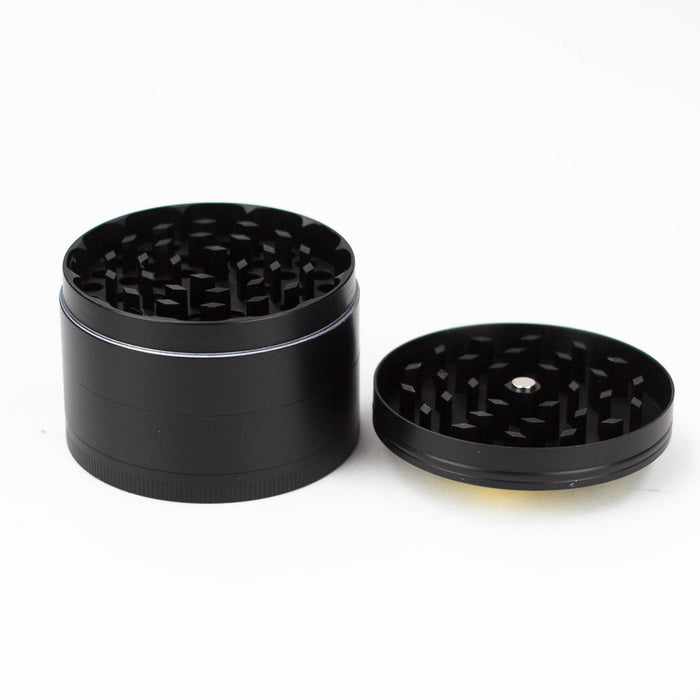 4 parts color grinder with a cubic zirconia decoration lid Box of 6 Display Pack ONE