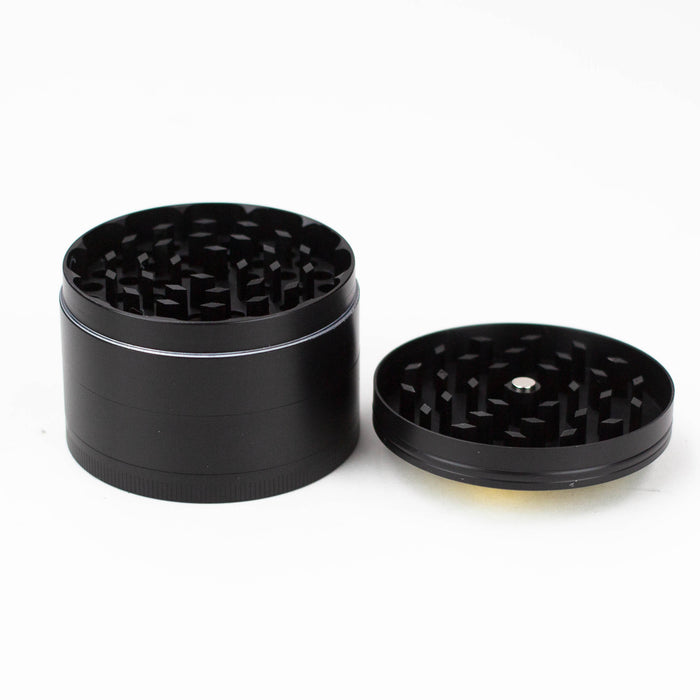 4 parts color grinder with a cubic zirconia decoration lid Box of 6