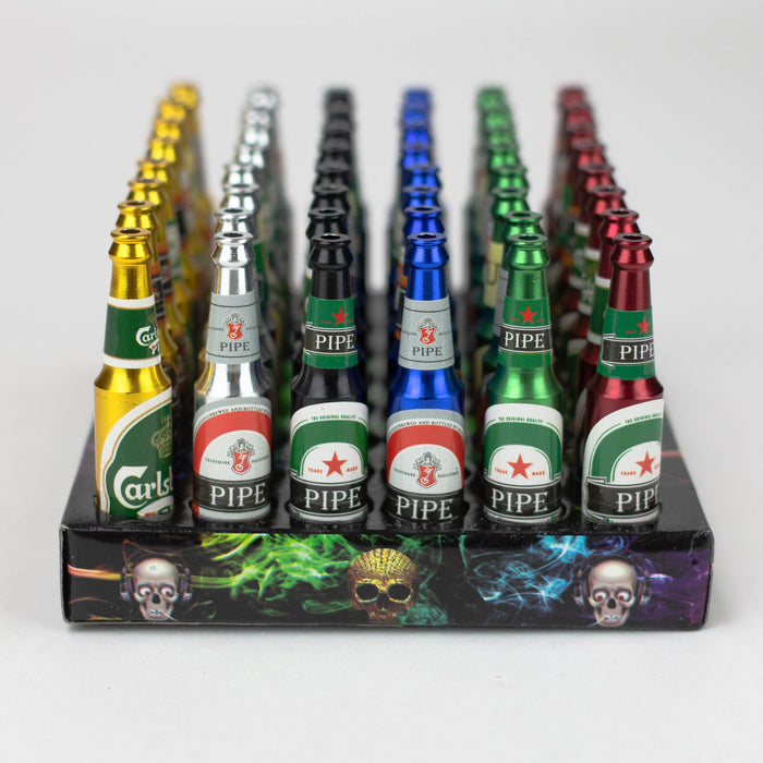 2.75" Beer Bottle Aluminium Pipe Box of 48 Metal Pipe ONE