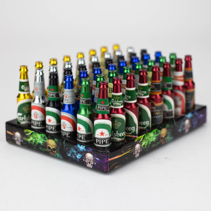 2.75" Beer Bottle Aluminium Pipe Box of 48 Metal Pipe ONE