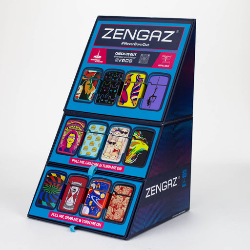 ZENGAZ®| Mega Jet flame Torch lighter Display of 48 [ZL-12] Lighters ONE