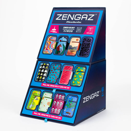 ZENGAZ®| Mega Jet flame Torch lighter Display of 48 [ZL-13] Lighters ONE