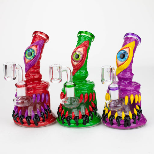 6" Resin 3D glow artwork Dab Rig [TX813] Resin · Silicone Rig ONE