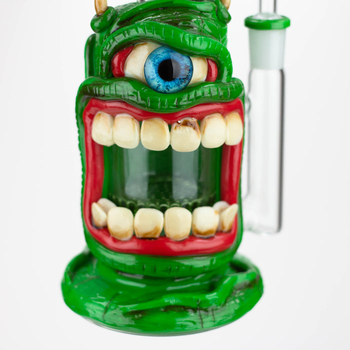 9.5" Resin 3D glow artwork Dab Rig [TX806] Resin · Silicone Rig ONE