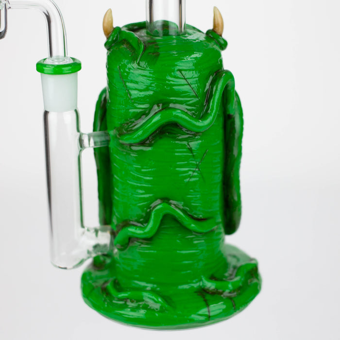 9.5" Resin 3D glow artwork Dab Rig [TX806] Resin · Silicone Rig ONE