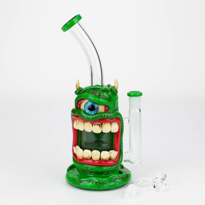 9.5" Resin 3D glow artwork Dab Rig [TX806] Resin · Silicone Rig ONE