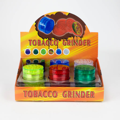 TOBACCO PLASTIC GRINDER 4PT Box of 12 Display JJ Distribution