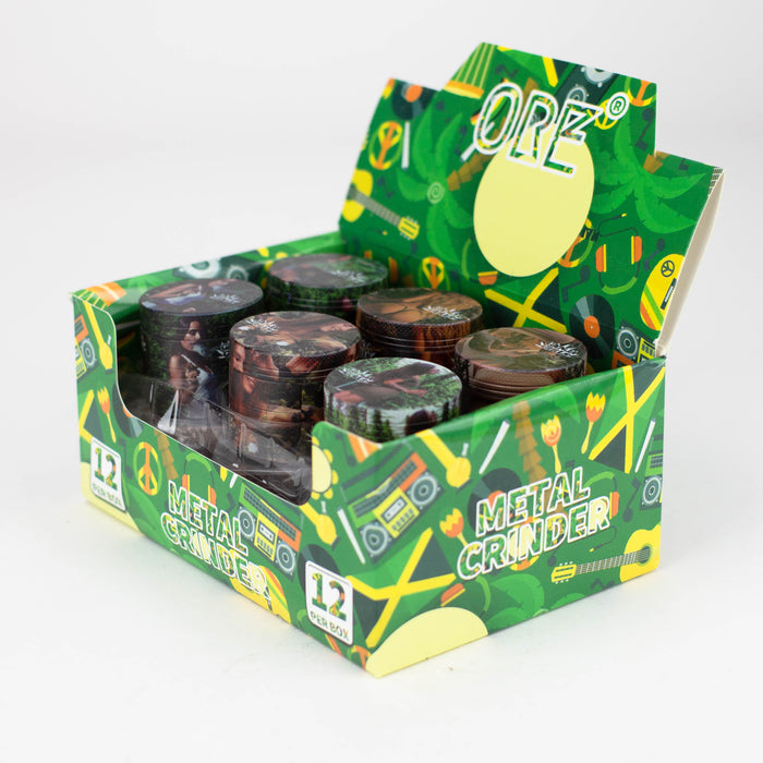 4 Part Cannabis Girl Zinc Grinder Box of 12 [PH6915-GG-2] Display Pack Canadian Distributor
