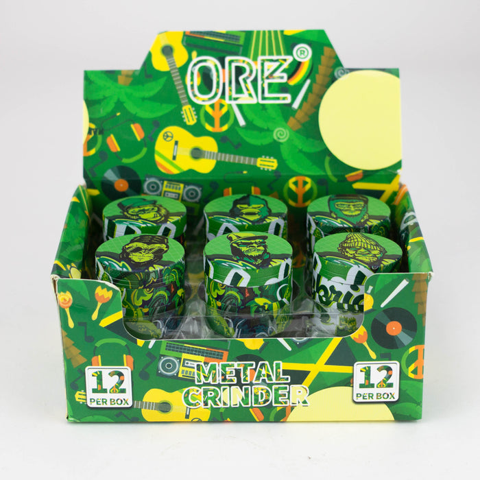 Hybrid 4 Part Gorilla Zinc Grinder Box of 12 [GRS-6915] Display Pack Canadian Distributor