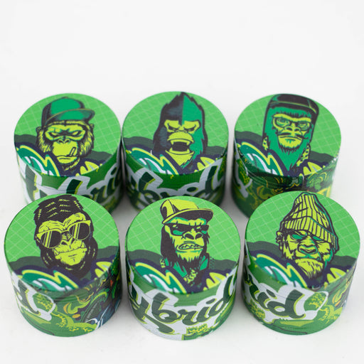 Hybrid 4 Part Gorilla Zinc Grinder Box of 12 [GRS-6915] Display Pack Canadian Distributor