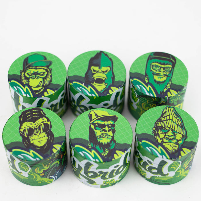 Hybrid 4 Part Gorilla Zinc Grinder Box of 12 [GRS-6915] Display Pack Canadian Distributor