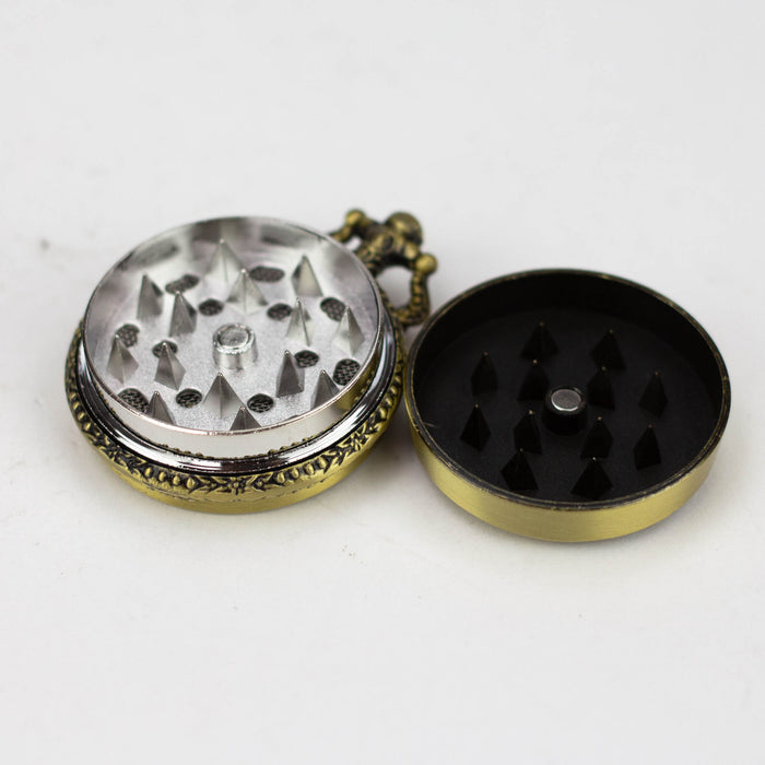 Pocket Watch 3 Parts Grinder Box of 12 [PH1859] Herb Grinder Canadian Distributor