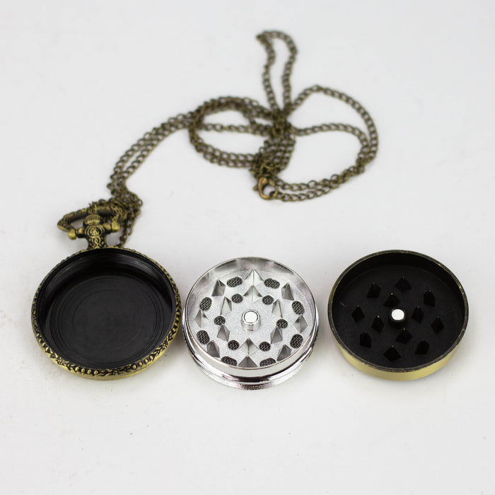 Pocket Watch 3 Parts Grinder Box of 12 [PH1859] Herb Grinder Canadian Distributor