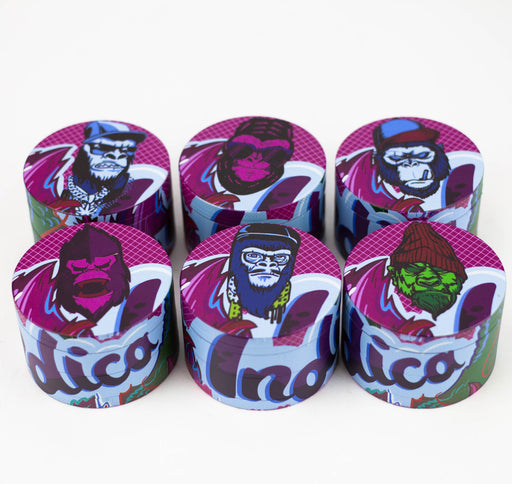 Indica 4 Part Gorilla Zinc Grinder Box of 6 [GRS-6918] Display Pack Canadian Distributor