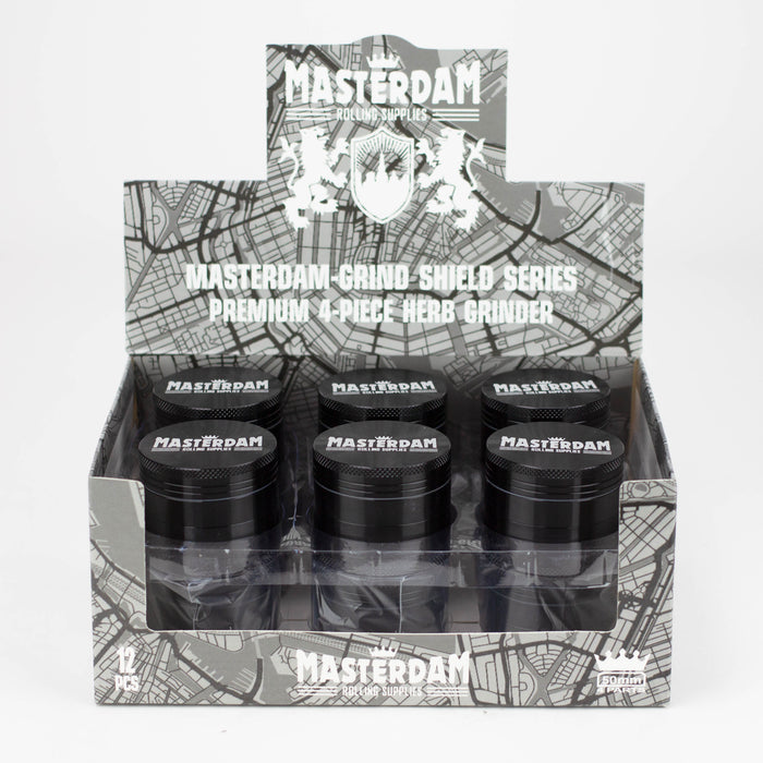 Masterdam | 4 Part Grinder Box of 12 [CNC50-4-MD] Herb Grinder Canadian Distributor