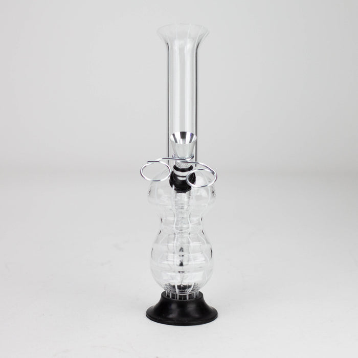 8" stripe acrylic water pipe [SV10] Bongs JJ Distribution
