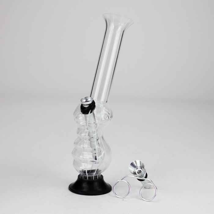 8" stripe acrylic water pipe [SV10]