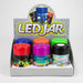 LED Plastic Stash Jars with cartoon Designs Box of 6 [SL19] Jar Canadian Distributor