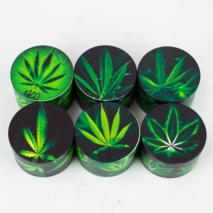 Marijuana Leaf 4 Part Grinder Box of 6 [G1133]