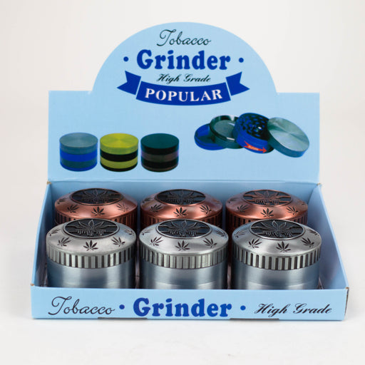 Heavy-duty 4 Part leaf Grinder Box of 6 [HX-135K] Display Pack Canadian Distributor