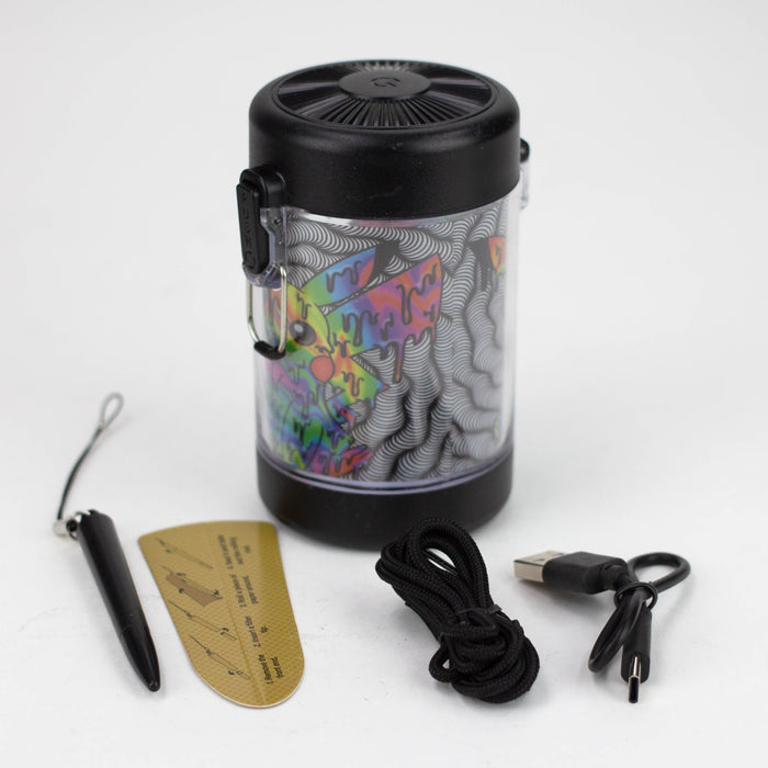 Waterproof Multifunctional sealed LED jar with grinder Box of 6 [SL81]