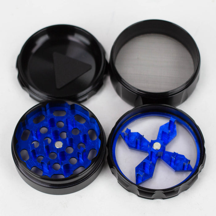 4 Parts Aluminium grinder with acrylic color window box of 6 [G815]