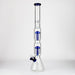 24.5" Dual 8 arms perc, with splash guard 7mm glass water bong [G11124] Beaker Bong Purple Haze Smoke Inc Blue