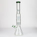 19" Dual 8 arms perc, with splash guard 7mm glass water bong [G11135] Beaker Bong Purple Haze Smoke Inc
