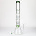 19" Dual 8 arms perc, with splash guard 7mm glass water bong [G11135] Beaker Bong Purple Haze Smoke Inc