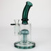 10" Glass Bubbler with 10arms perc [G18015] Glass Bong Purple Haze Smoke Inc Teal