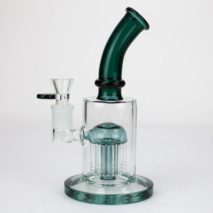 10" Glass Bubbler with 10arms perc [G18015] Glass Bong Purple Haze Smoke Inc