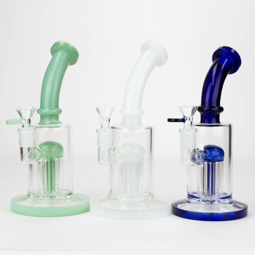8.5" 8arms perc Glass Bubbler [G31012] Bongs Purple Haze Smoke Inc